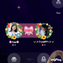 a picture of a woman and a picture of a man with the name daeshim on the bottom left
