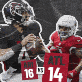 ari 16 and atl 14 are playing each other