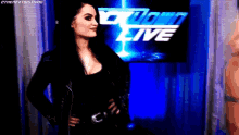Paige Wiped Hair GIF - Paige Wiped Hair Wwe GIFs