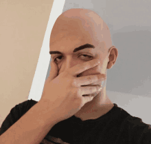 Bald Hide Face GIF - Bald Hide Face Tear GIFs