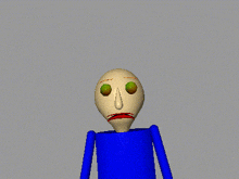 a cartoon character with a tear coming out of his eye