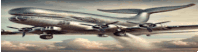 a silver airplane is flying through the clouds with the number 29 on the tail