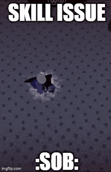a screenshot of a video game called skill issue sob
