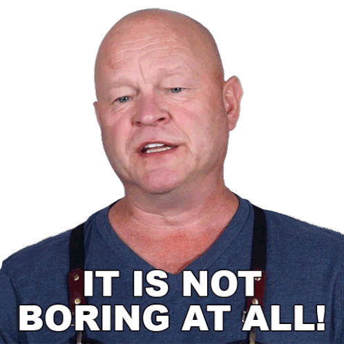 It Is Not Boring At All Michael Hultquist Sticker - It Is Not Boring At All Michael Hultquist Chili Pepper Madness Stickers