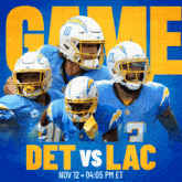 Los Angeles Chargers Vs. Detroit Lions Pre Game GIF - Nfl National Football League Football League GIFs