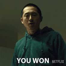 You Won Danny Cho GIF - You Won Danny Cho Steven Yeun GIFs