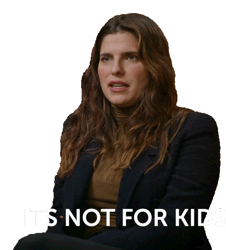 Its Not For Kids Lake Bell Sticker - Its Not For Kids Lake Bell Stay Tooned Stickers