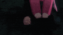 a girl in a pink shirt is sitting on a man 's lap with the words hdd 's sama below her