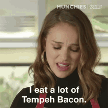I Eat A Lot Of Tempeh Bacon Eating GIF - I Eat A Lot Of Tempeh Bacon Eating Food GIFs