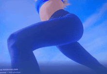 a picture of a woman 's butt is sponsored by lululemon.com