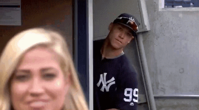 Aaron Judge Yankees Baseball Face GIF