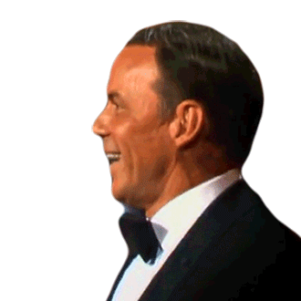 Nodding Frank Sinatra Sticker - Nodding Frank Sinatra Happy Stickers