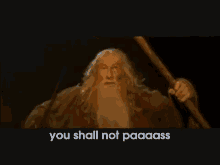 you shall not pass gandalf lotr