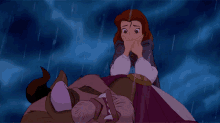 Oh No Beauty And The Beast GIF - Oh No Beauty And The Beast Rain GIFs