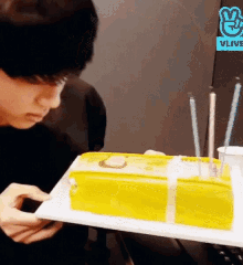 Seokjin Cake GIF - Seokjin Cake Bts GIFs