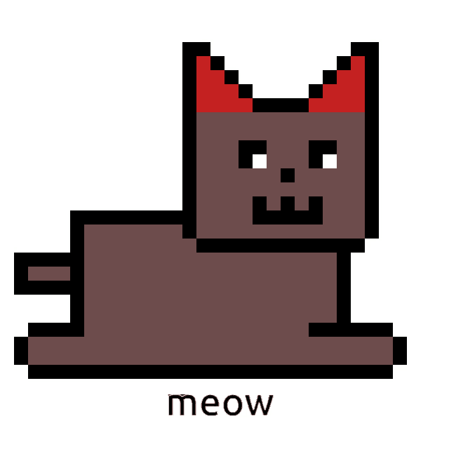 Pixel Art – Kitty Sans – An Undertale Lover