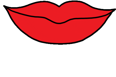 Tongue Out Lips Sticker