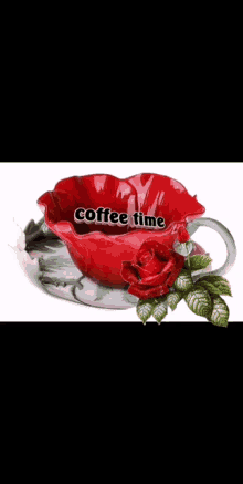 Coffee Time Sparkle GIF - Coffee Time Sparkle Rose GIFs