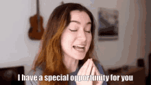Malinda I Have A Special Opportunity For You GIF - Malinda I Have A Special Opportunity For You Malindakathleenreese GIFs