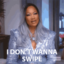 I Dont Wanna Swipe To Meet Someone Real Housewives Of Beverly Hills GIF - I Dont Wanna Swipe To Meet Someone Real Housewives Of Beverly Hills I Dont Want To Choose Easily GIFs