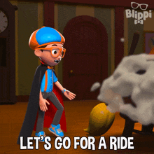 Let'S Go For A Ride Blippi GIF - Let'S Go For A Ride Blippi Blippi Wonders Educational Cartoons For Kids GIFs