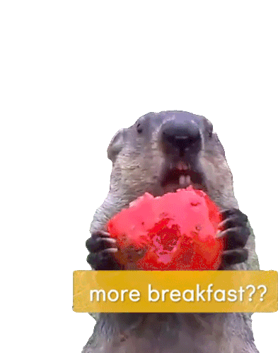 More Breakfast Eating Sticker - More Breakfast Eating Snacking Stickers