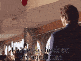 a man in a suit says " i have to check on my aquarium " in a restaurant