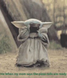 Baby Yoda Sipping Out Of Mug GIF
