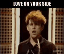 Thompson Twins Love On Your Side GIF - Thompson Twins Love On Your Side Synthpop GIFs