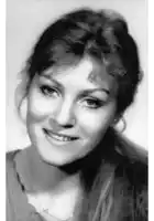 a black and white photo of a woman with long hair