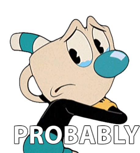 Probably Mugman Sticker - Probably Mugman The Cuphead Show Stickers