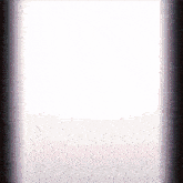 a white background with a purple border and a few dots on it