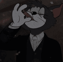 Tom From Tom And Jerry Smoking GIF - Tom From Tom And Jerry Smoking GIFs