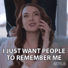 I Just Want People To Remember Me Sierra Belmont GIF - I Just Want People To Remember Me Sierra Belmont Lindsay Lohan GIFs