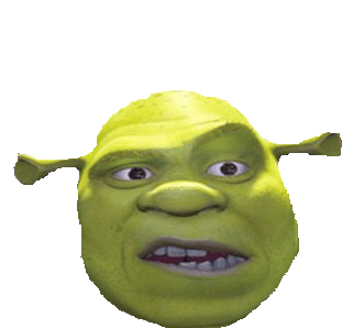 Shrek Face Sticker - Shrek Face Stickers