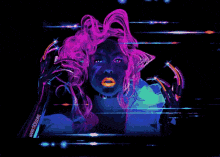 Neon Lady Gaga Neon Colors GIF