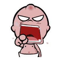 adorable angry