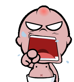 Angry Baby Sticker - Angry Baby Pobaby Stickers