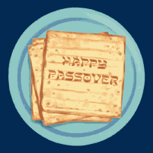 Matzah On A Plate Happy Passover On A Matzah GIF