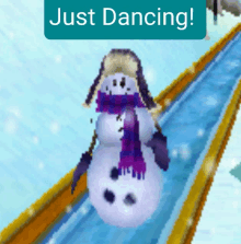 Polar Bowler Snow Man GIF - Polar Bowler Snow Man Just Dance GIFs