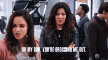 Oh My God Youre Grossing Me Out Detective Rosa Diaz GIF - Oh My God Youre Grossing Me Out Detective Rosa Diaz Stephanie Beatriz GIFs