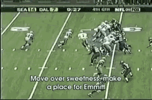 Emmitt Smith Breaks The All-time Rushing Record. GIF - Dallas Cowboys Emmitt Smith Sports GIFs