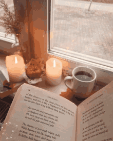 Good Morning Coffee And Book GIF - Good Morning Coffee And Book Reading GIFs