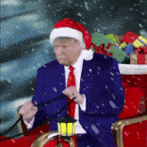 Santa Trump Trump Sleigh GIF - Santa Trump Trump Sleigh GIFs
