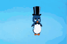 peguin cartoon crying ice ice cubes