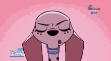 a cartoon of a dog with the words kim possible on the bottom