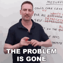 The Problem Is Gone Adam GIF - The Problem Is Gone Adam Engvid GIFs
