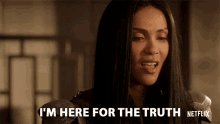 Im Here For The Truth Lesley Ann Brandt GIF - Im Here For The Truth Lesley Ann Brandt Mazikeen GIFs