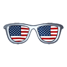 sunglasses american flag usa patriotic colorful