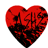 Ashs Black Heart Sticker - Ashs Black Heart Blood Stickers
